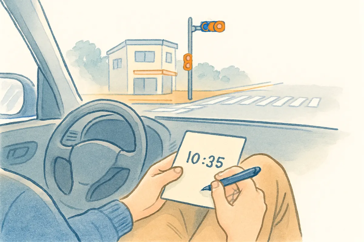 長時間の張り込みでかさむ費用を示す手元のメモ