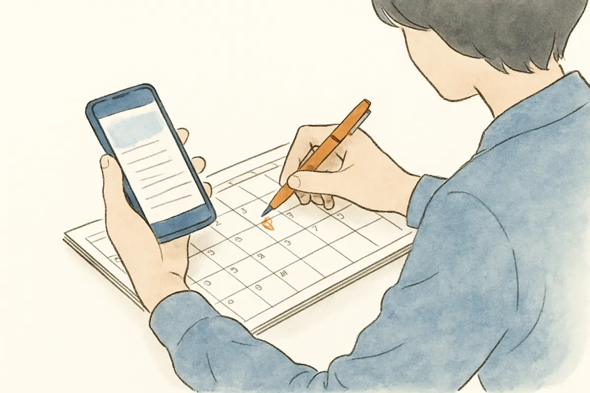 タグに頼らず記録で確かめる様子