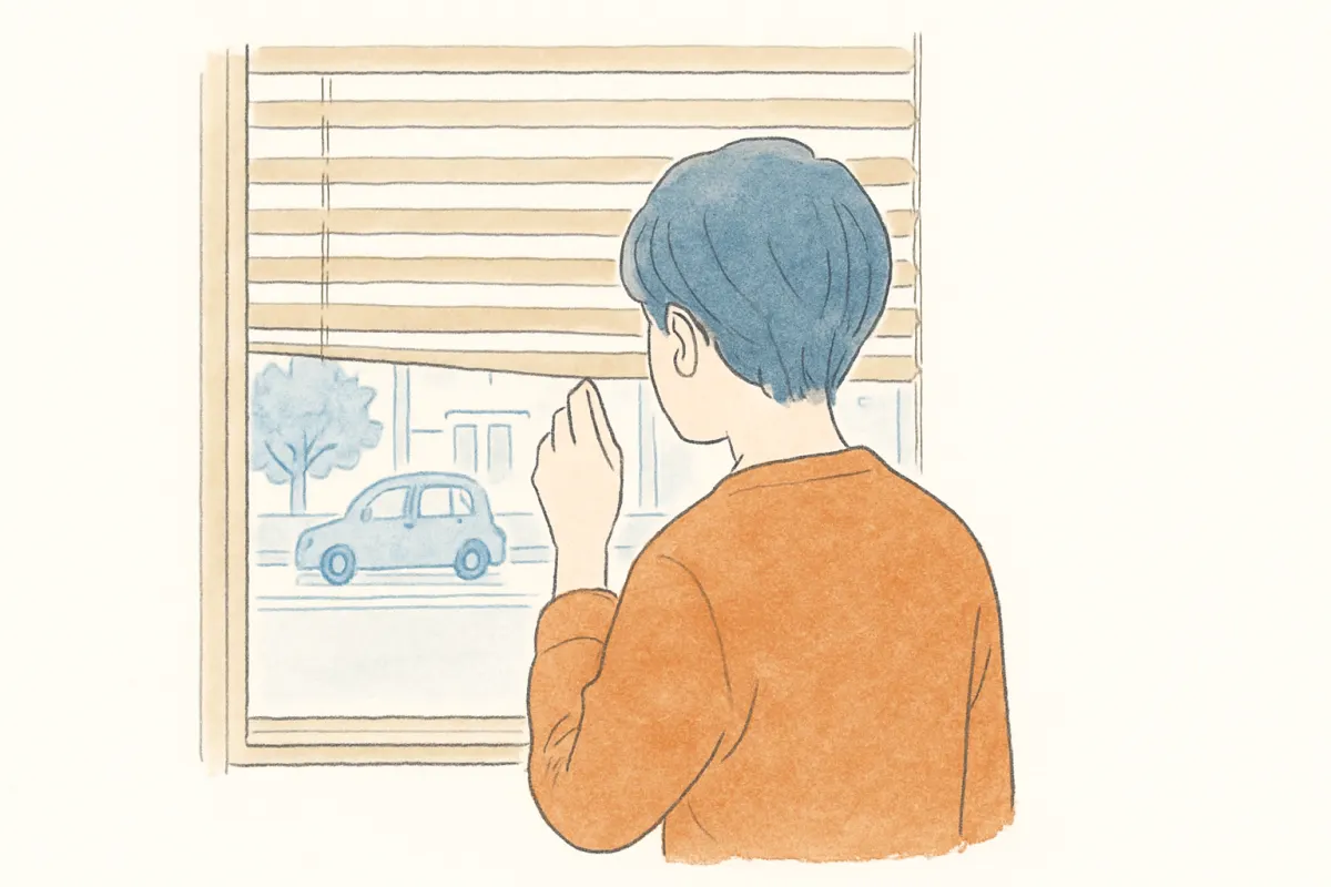 調査を受けているサインに気づく場面