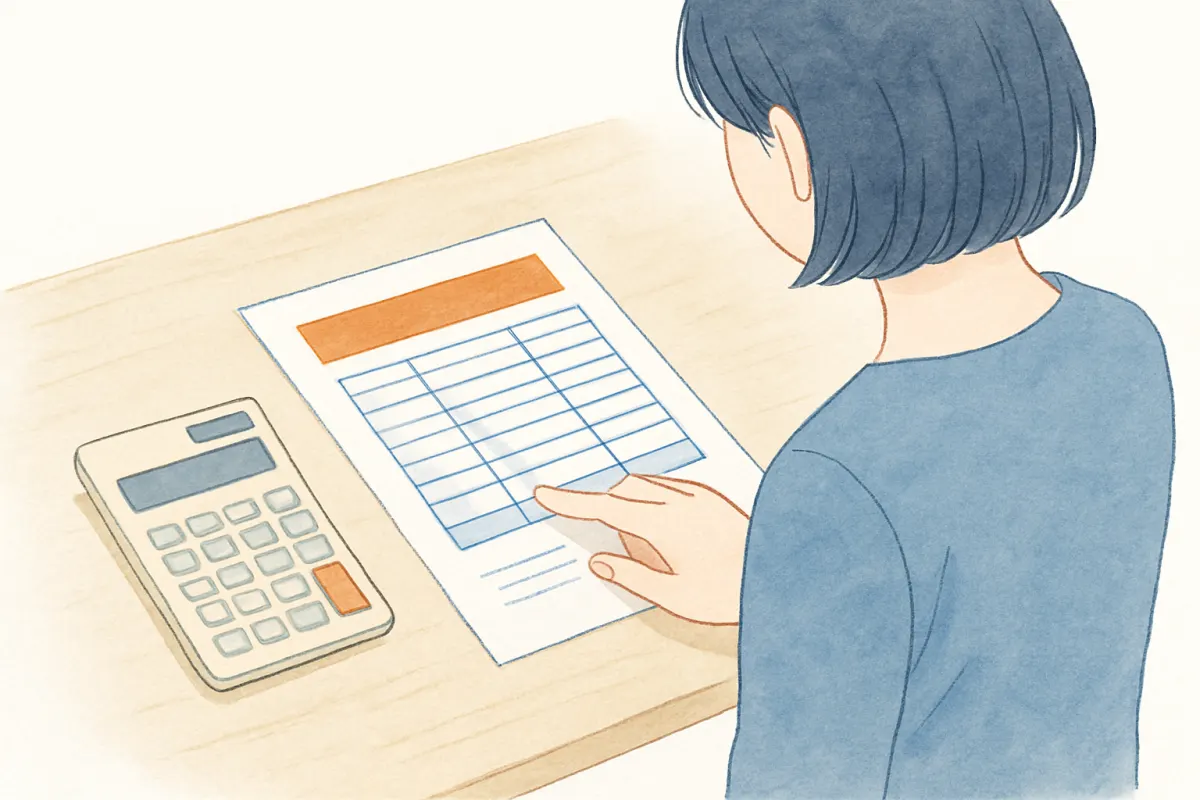 浮気調査の料金の仕組みを確認する様子