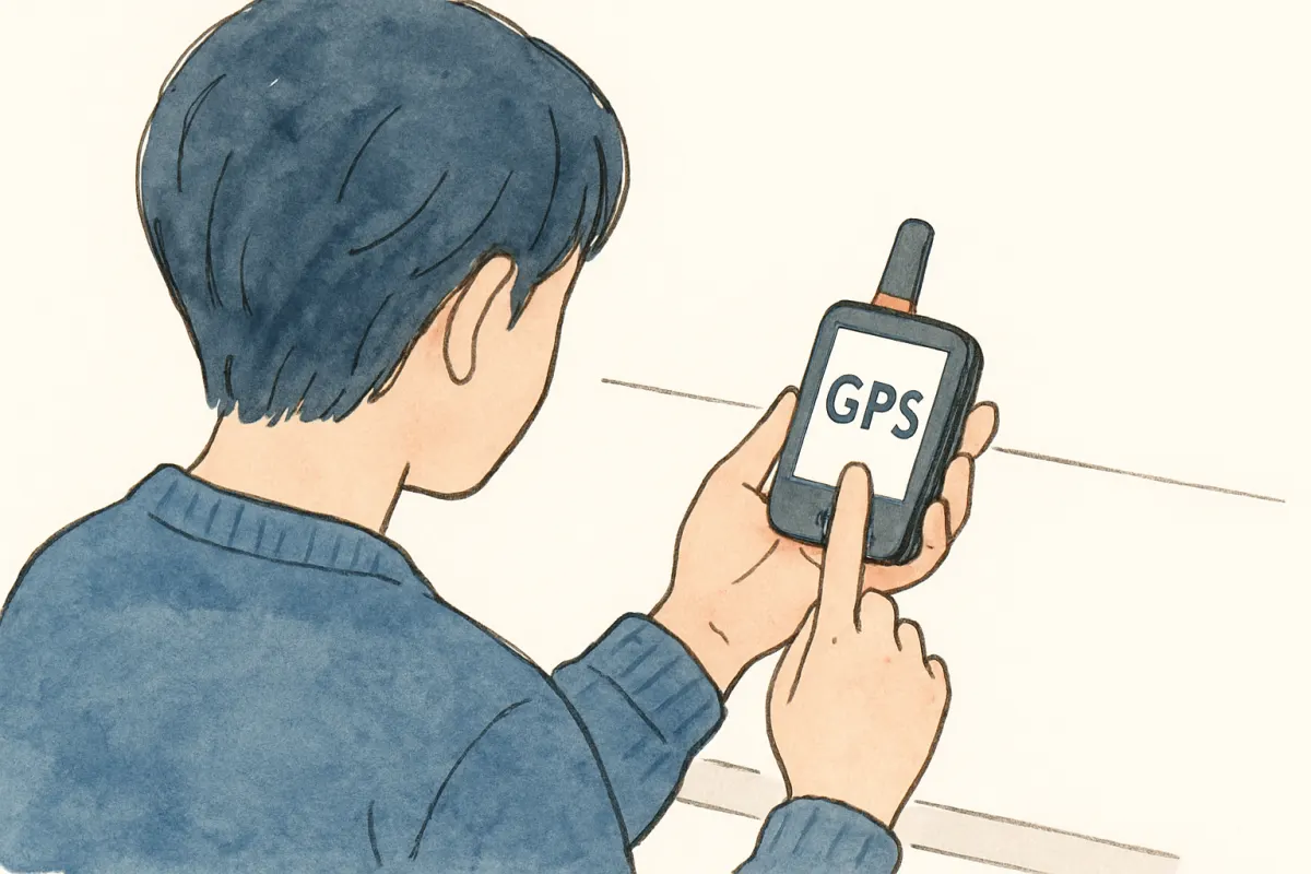 GPS設置の法的リスクを調べる様子