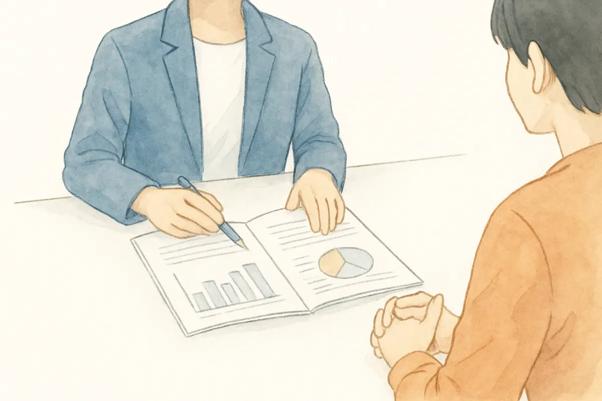 探偵にできる調査とできない調査を確認する場面