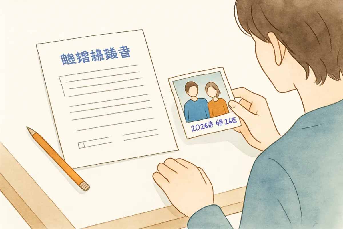 離婚時に効く浮気の証拠を確認する手元