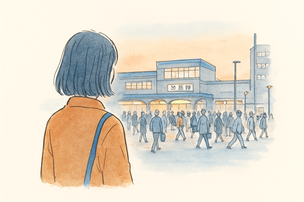 自分で夫の行動を確かめようとする女性のイメージ