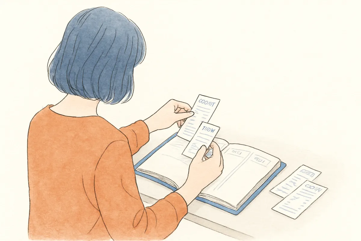 自分でできる安全な範囲の記録整理