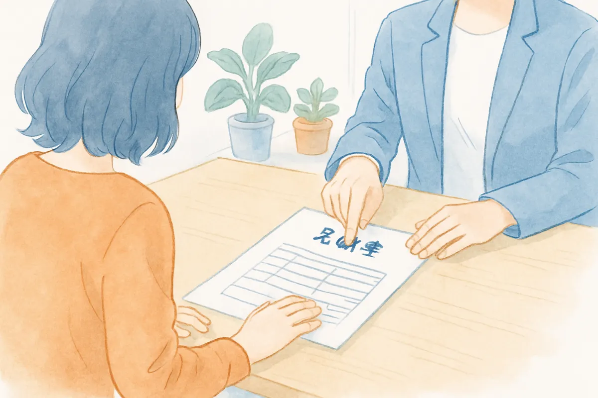 無料相談で調査の見積もりの説明を受ける様子
