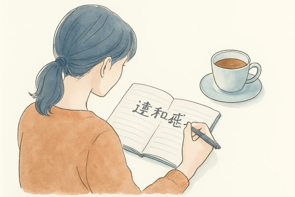 婚約者の連絡の変化を記録する手元