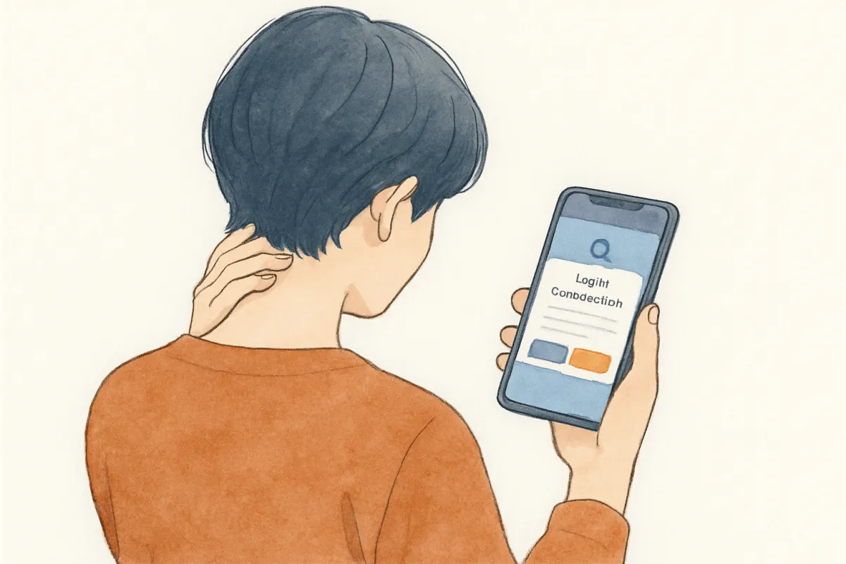 無断ログインのリスクを表す場面