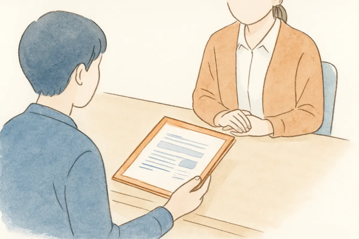相談から結果までの流れをたどる手元