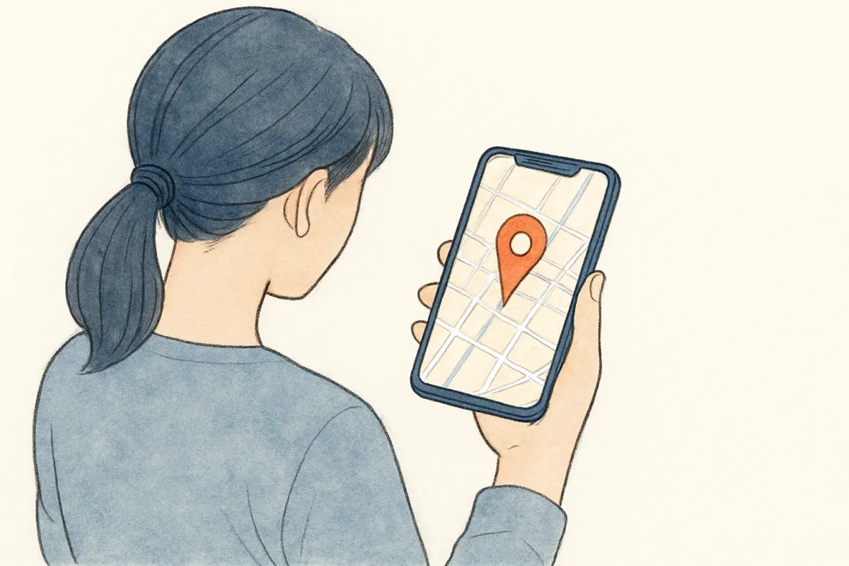 iPhoneの「探す」でわかる位置情報の画面