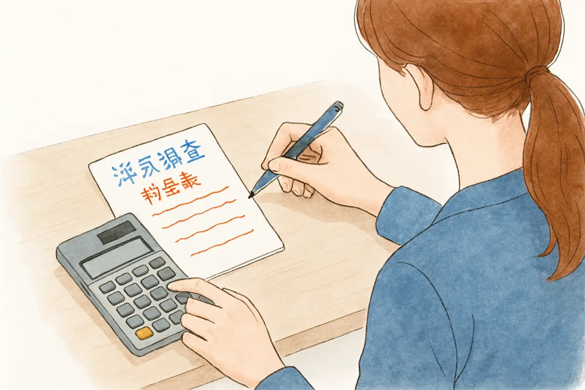 興信所の費用相場を確認する手元