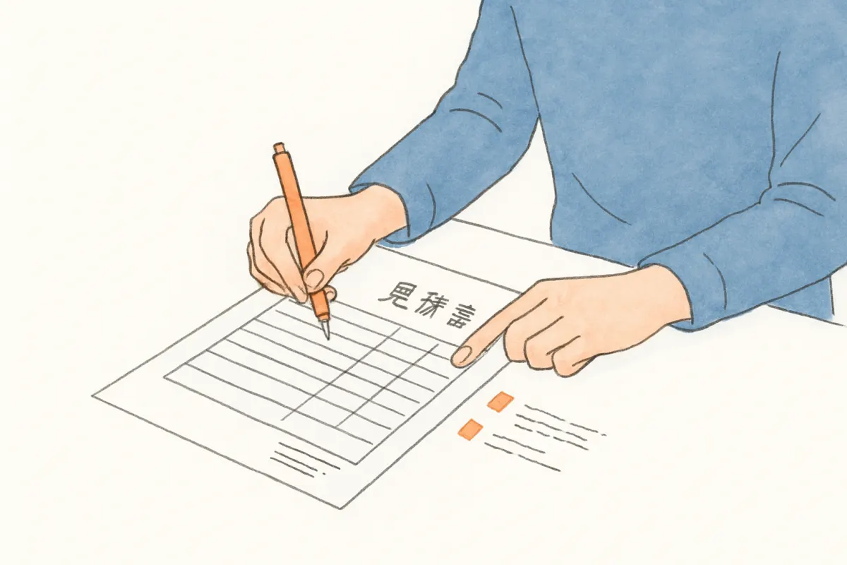 費用を抑えるコツを整理する手元