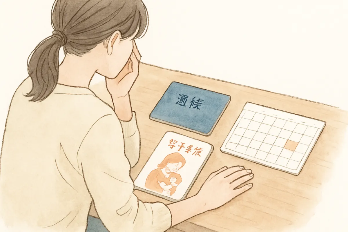 養育費の未払い状況を整理する様子