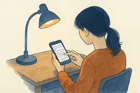 利用の流れを5段階に整理したノートとスマホ