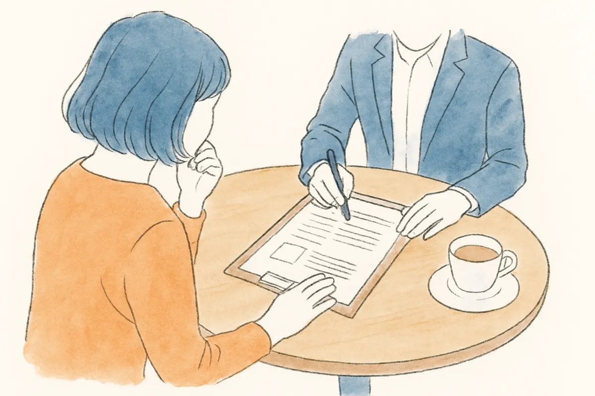 調査で依頼できる範囲を相談で確認する場面