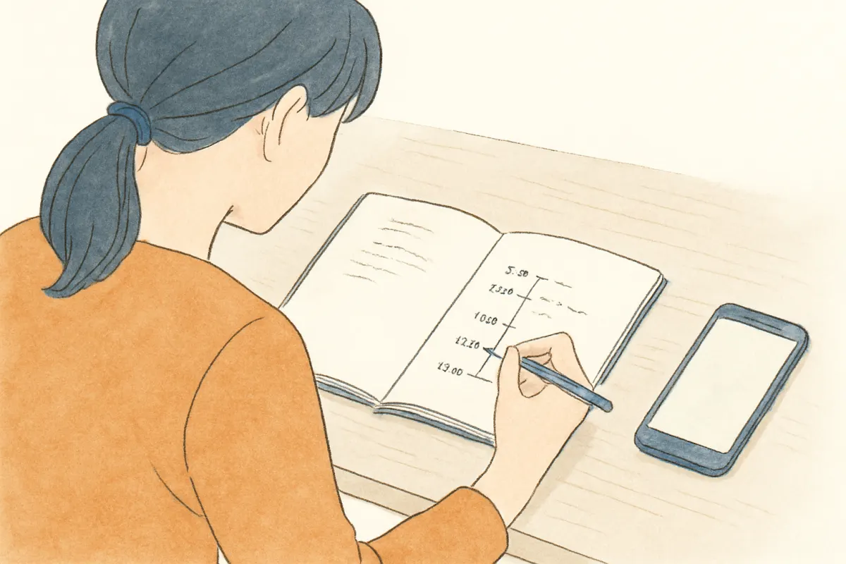 慰謝料請求の法的根拠をノートに整理する様子