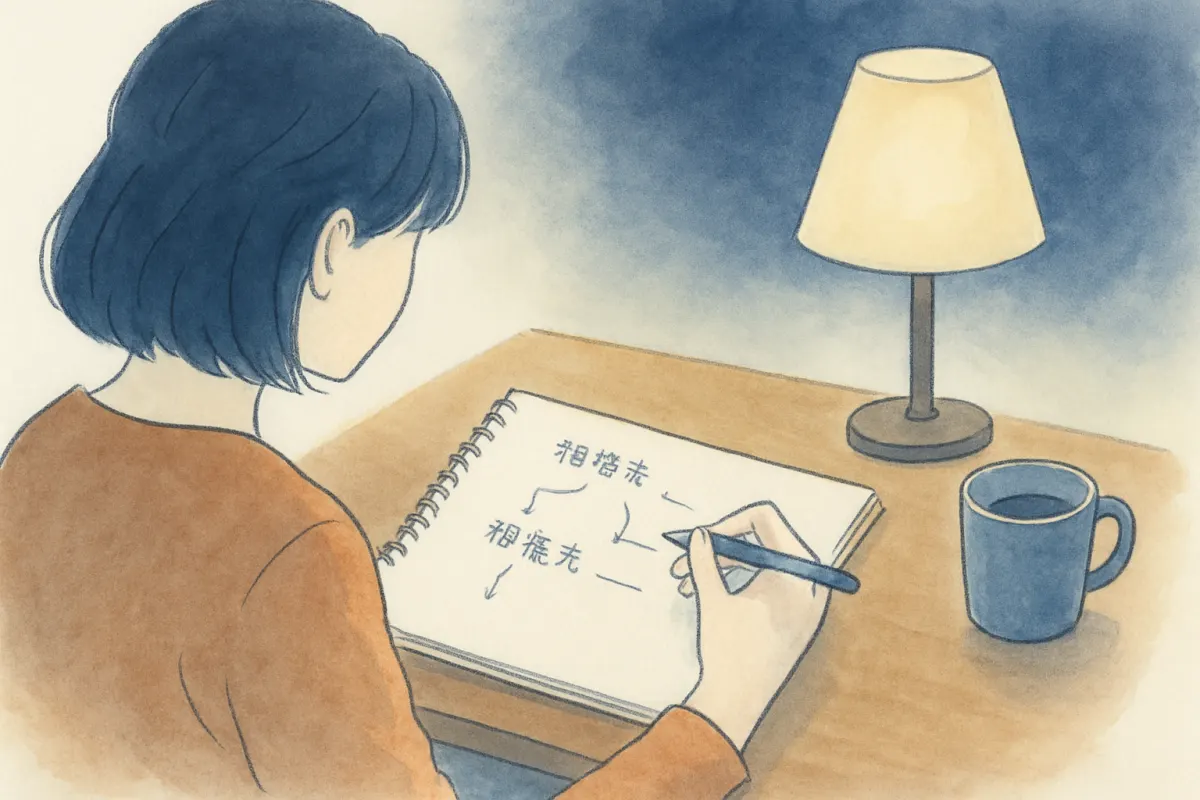 民間の調査内容と費用の説明書を確認するイメージ