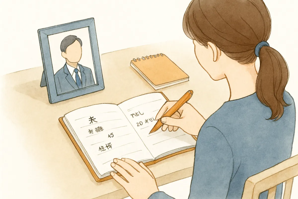 当日調査に向けて写真や情報を準備する様子