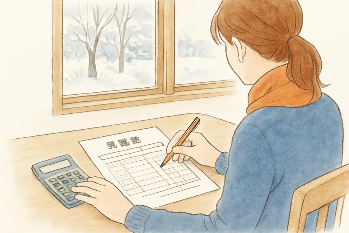 見積書の内訳を細かく確認する様子