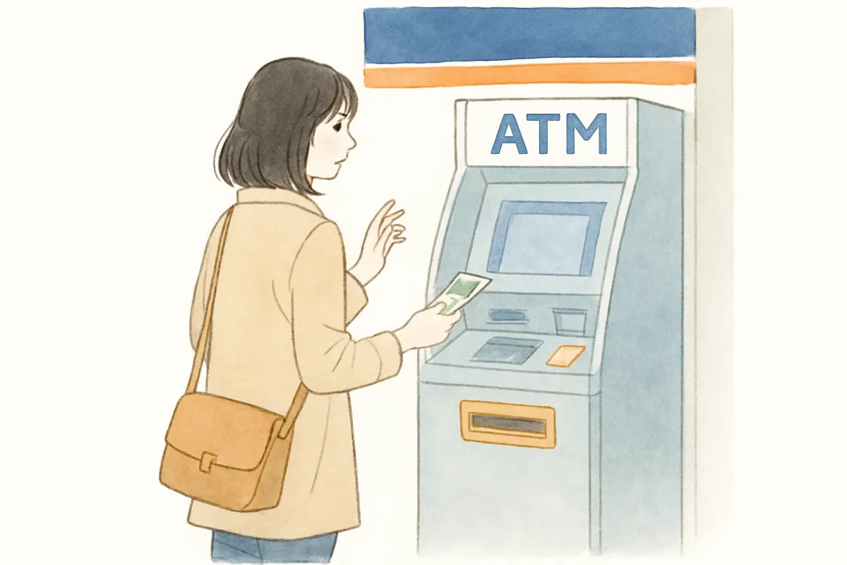 依頼が知られないための契約時の確認をしている様子