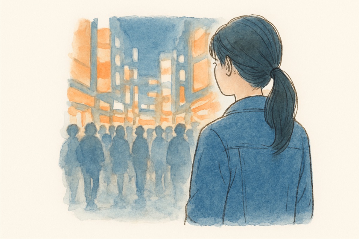 人通りの絶えない新宿の繁華街の様子
