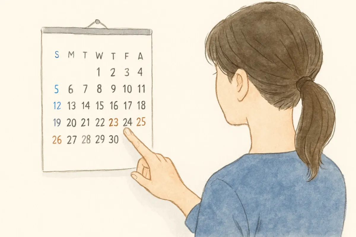 慰謝料請求の時効の起算点を数えるイメージ