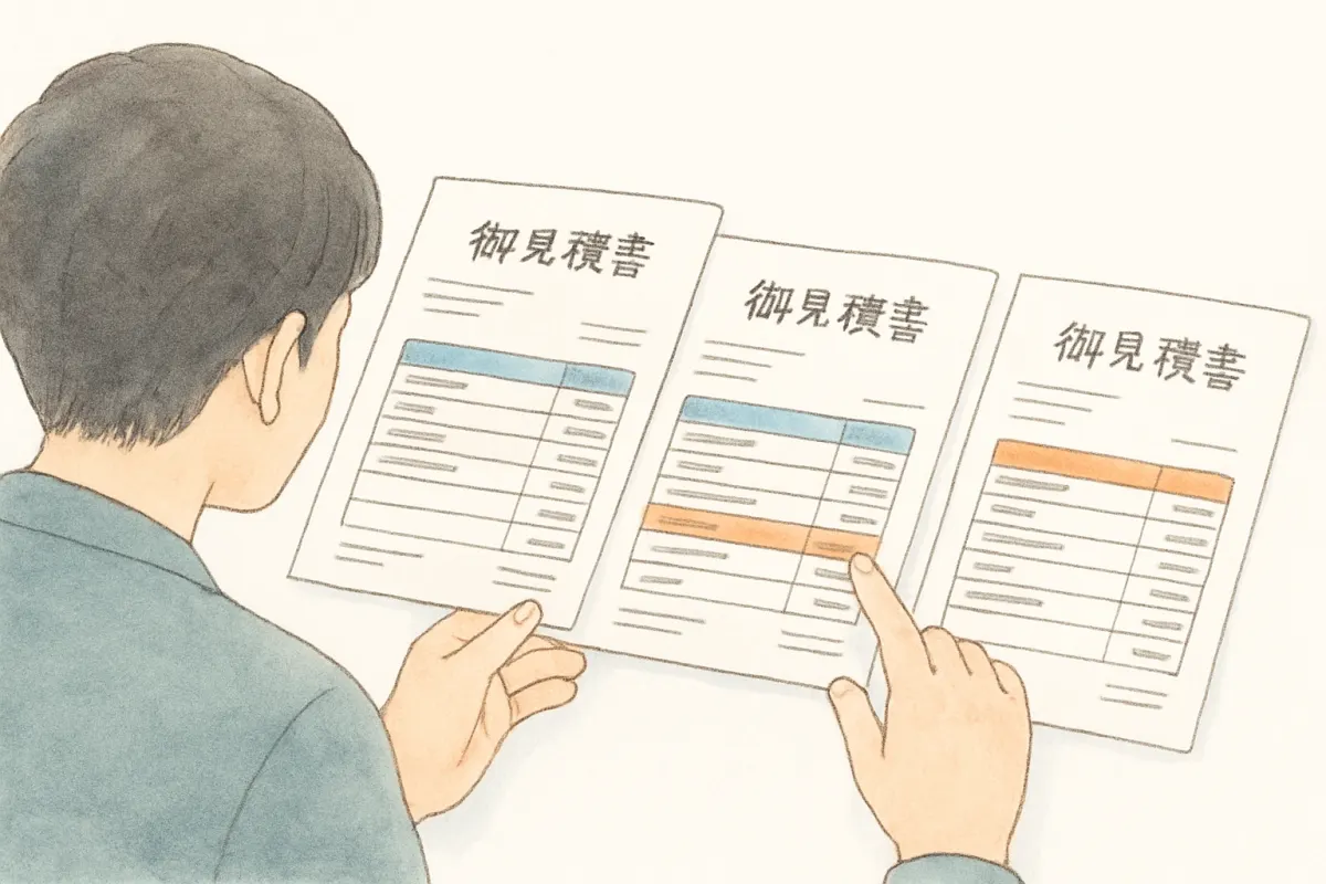 浮気調査を頼む事業者を見積もりで選ぶ手元
