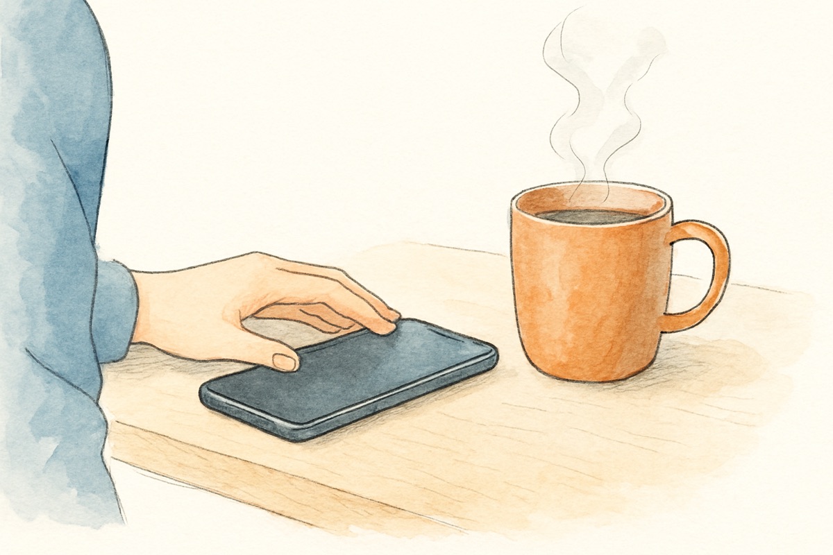 探偵にも見えないスマホの中身のイメージ